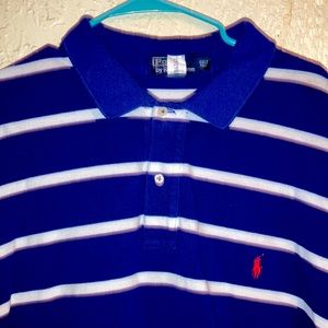 Polo by Ralph Lauren, Blur and white stripes 3X tall
